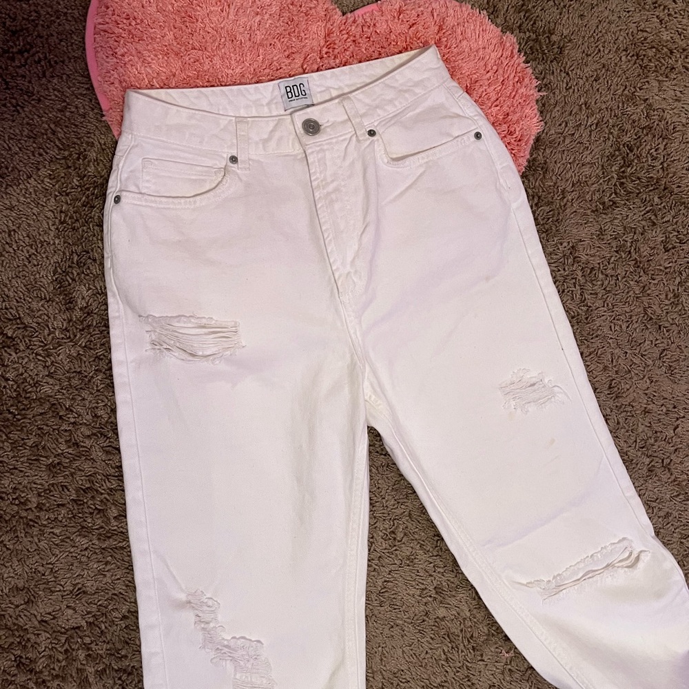 BDG white mom jeans